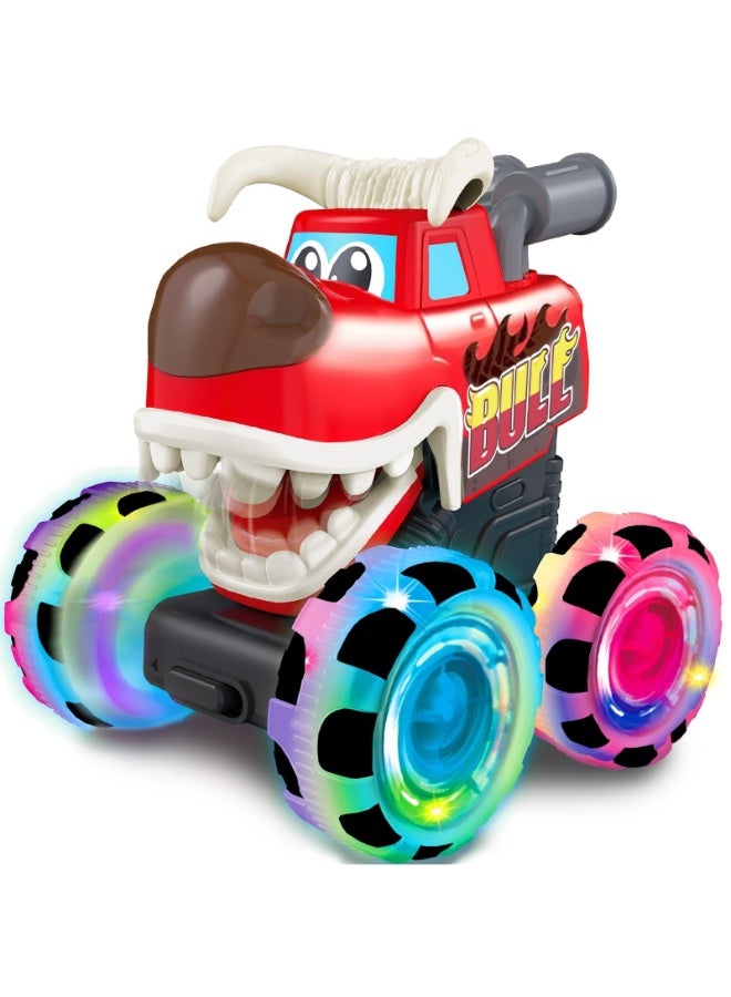 Bull Monster Truck Toy with Light-Up Wheels  Chomping Action – Pull Back Monster Vehicle for Kids – Fun Birthday Gift for Boys  Girls Ages 3+ - Image 1